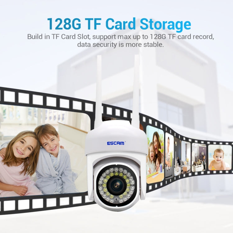 ESCAM PVR007 3MP 스마트 HD WiFi 카메라 풀 컬러 야간 투시 / 모션 감지 / 사운드 알람 / TF 카드 지원, PVR007