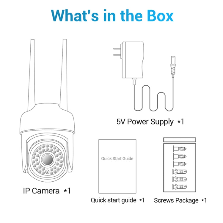 ESCAM PVR007 3MP 스마트 HD WiFi 카메라 풀 컬러 야간 투시 / 모션 감지 / 사운드 알람 / TF 카드 지원, PVR007