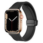 자석 접이식 실리콘 가죽 시계 밴드, Apple Watch 시리즈 8&7 41mm용