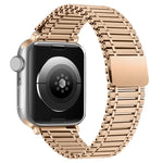 Chain Magnetic Stainless Steel Watch Band, For Apple Watch Series 8&7 41mm / SE 2&6&SE&5&4 40mm / 3&2&1 38mm, For Apple Watch Ultra 49mm / Series 8&7 45mm / SE 2&6&SE&5&4 44mm / 3&2&1 42mm