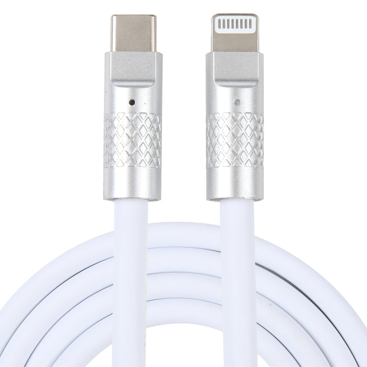 Mech 시리즈 120W USB-C / Type-C to 8핀 금속 플러그 실리콘 고속 충전 데이터 케이블, 길이: 1.2m, 8핀, 1.2m Type-C to 8핀