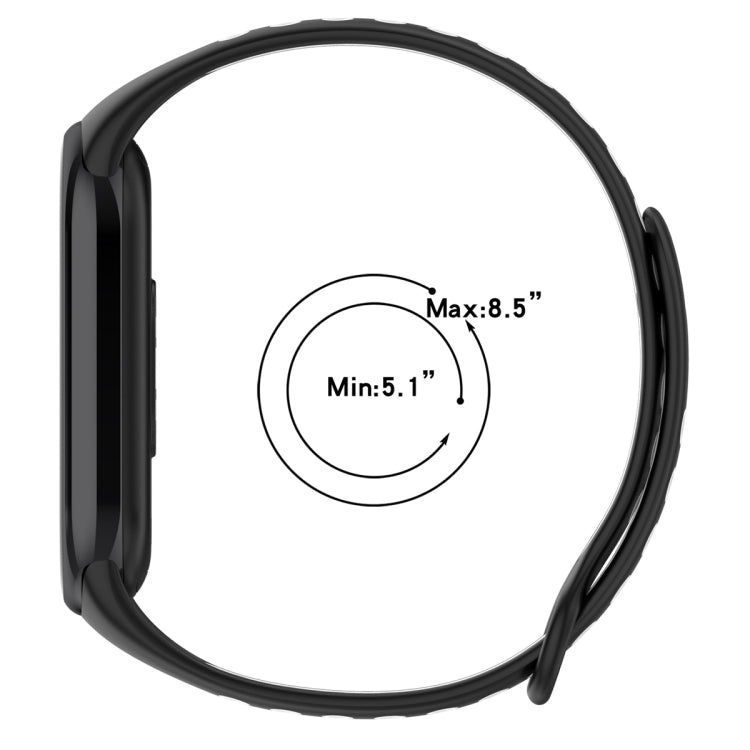 Sports Two Color Silicone Watch Band, For Xiaomi Mi Band 8