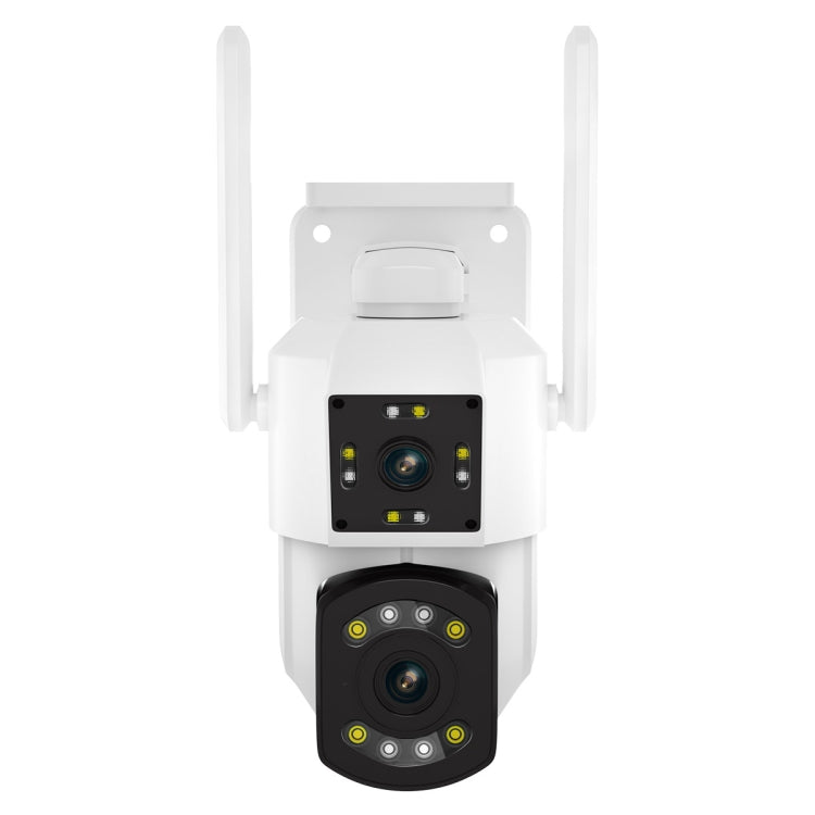 ESCAM PT210 2x3MP 듀얼 렌즈 듀얼 스크린 모니터 WiFi 카메라, 양방향 음성 및 모션 감지 및 클라우드 저장 지원, PT210