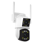 ESCAM PT210 2x3MP 듀얼 렌즈 듀얼 스크린 모니터 WiFi 카메라, 양방향 음성 및 모션 감지 및 클라우드 저장 지원, PT210