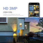 ESCAM PT210 2x3MP 듀얼 렌즈 듀얼 스크린 모니터 WiFi 카메라, 양방향 음성 및 모션 감지 및 클라우드 저장 지원, PT210