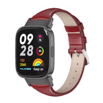 Mijobs Genuine Leather Slim Watch Band, For Redmi Watch 3