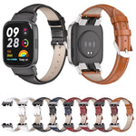 Mijobs Genuine Leather Slim Watch Band, For Redmi Watch 3