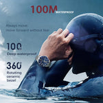 NORTH EDGE ANCHOR 남성 아웃도어 100m 방수 기계식 시계, ANCHOR
