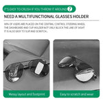 Car Sun Visor Glasses Holder Multifunctional Card Clip Storage Rack