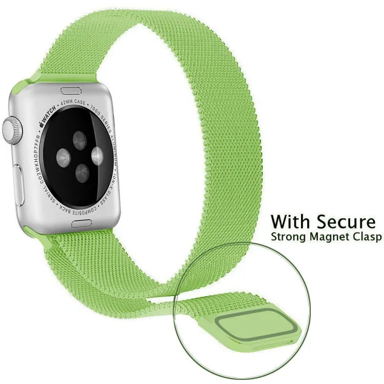 Apple Watch 시리즈용 밀라노 루프 자석 스테인리스 스틸 시계줄, 5 & 4 40mm / 3 & 2 & 1 38mm, 5 & 4 44mm / 3 & 2 & 1 42mm용