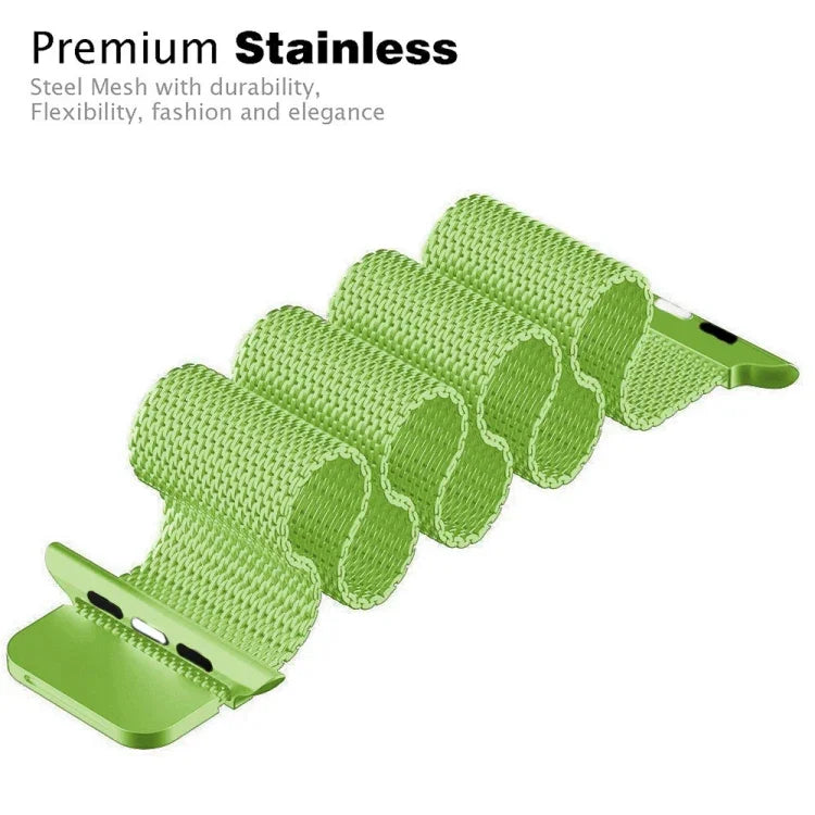 Apple Watch 시리즈용 밀라노 루프 자석 스테인리스 스틸 시계줄, 5 & 4 40mm / 3 & 2 & 1 38mm, 5 & 4 44mm / 3 & 2 & 1 42mm용