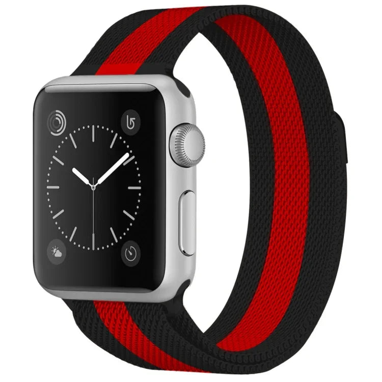 Apple Watch 시리즈용 밀라노 루프 자석 스테인리스 스틸 시계줄, 5 & 4 40mm / 3 & 2 & 1 38mm, 5 & 4 44mm / 3 & 2 & 1 42mm용