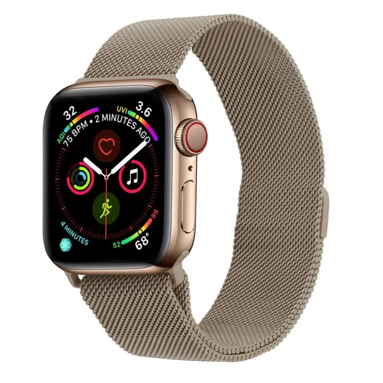 Apple Watch 시리즈용 밀라노 루프 자석 스테인리스 스틸 시계줄, 5 & 4 40mm / 3 & 2 & 1 38mm, 5 & 4 44mm / 3 & 2 & 1 42mm용