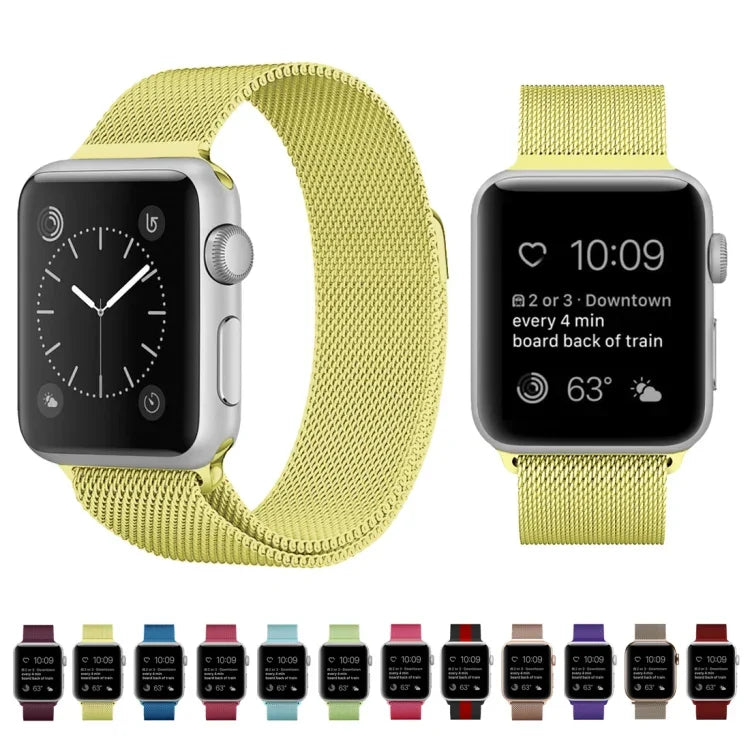 Apple Watch 시리즈용 밀라노 루프 자석 스테인리스 스틸 시계줄, 5 & 4 40mm / 3 & 2 & 1 38mm, 5 & 4 44mm / 3 & 2 & 1 42mm용