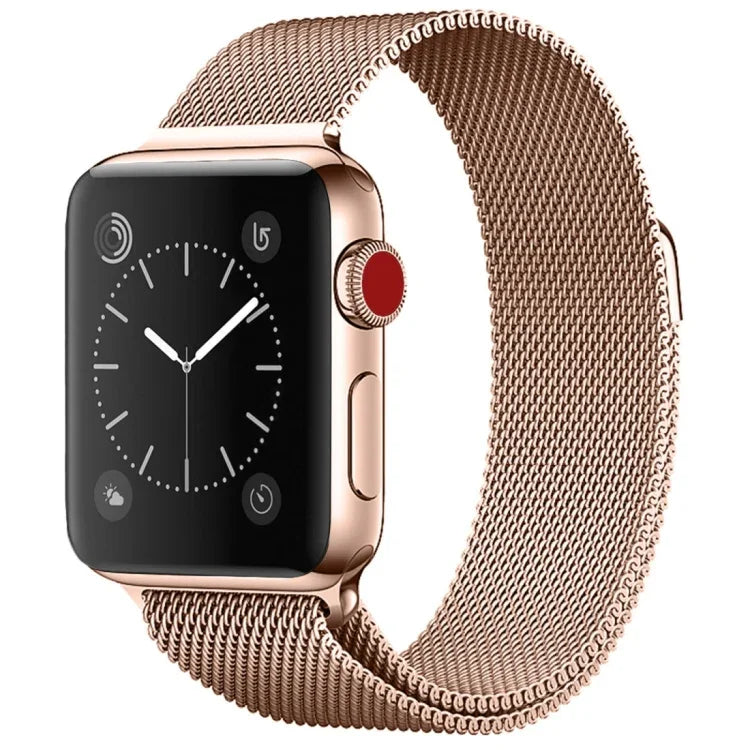 Apple Watch 시리즈용 밀라노 루프 자석 스테인리스 스틸 시계줄, 5 & 4 40mm / 3 & 2 & 1 38mm, 5 & 4 44mm / 3 & 2 & 1 42mm용