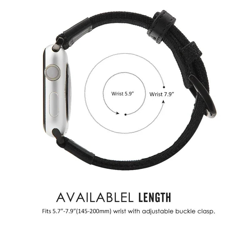 나일론 시계줄, 애플 워치 시리즈 7 41mm / 6 & SE & 5 & 4 40mm / 3 & 2 & 1 38mm용, 애플 워치 시리즈 7 45mm / 6 & SE & 5 & 4 44mm / 3 & 2 & 1 42mm용