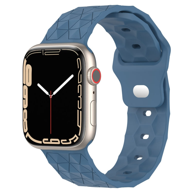 축구공 텍스처 실리콘 시계줄, 애플 워치 7 41mm용, 애플 워치 7 45mm용, 애플 워치 SE 40mm용, 애플 워치 SE 44mm용