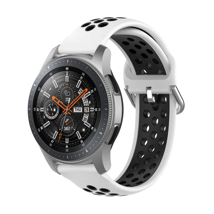 범용 스포츠 투톤 실리콘 교체용 손목 시계줄, 삼성 갤럭시 워치 46mm / 기어 S3용, 화웨이 워치 GT2 / 아너 매직 워치 2 46mm용
