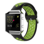 For Fitbit Versa 2 / Versa / Versa Lite / Blaze 23mm Sports Two Colors Silicone Replacement Strap Watchband