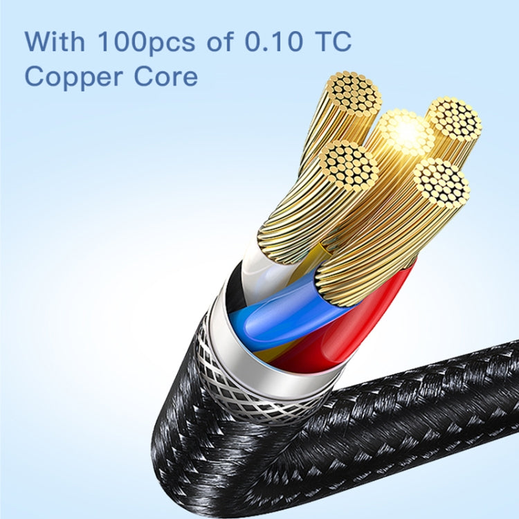 YESIDO CA107 1.2m 2.4A USB-C / Type-C to 8 Pin OD0.6 Charging Data Cable, CA107