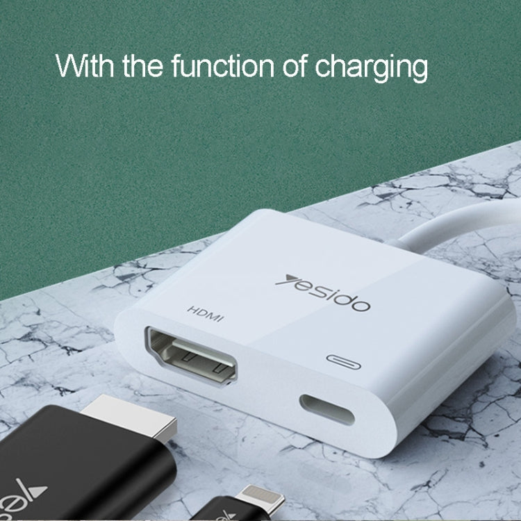 Yesido HM06 8핀 to HDMI 오디오 비디오 어댑터, HM06
