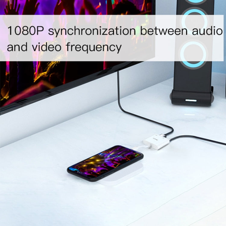 Yesido HM06 8핀 to HDMI 오디오 비디오 어댑터, HM06