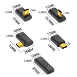 40Gbps 240W USB-C / Type-C 암-수 중간 굽힘 어댑터, 중간 굽힘 어댑터