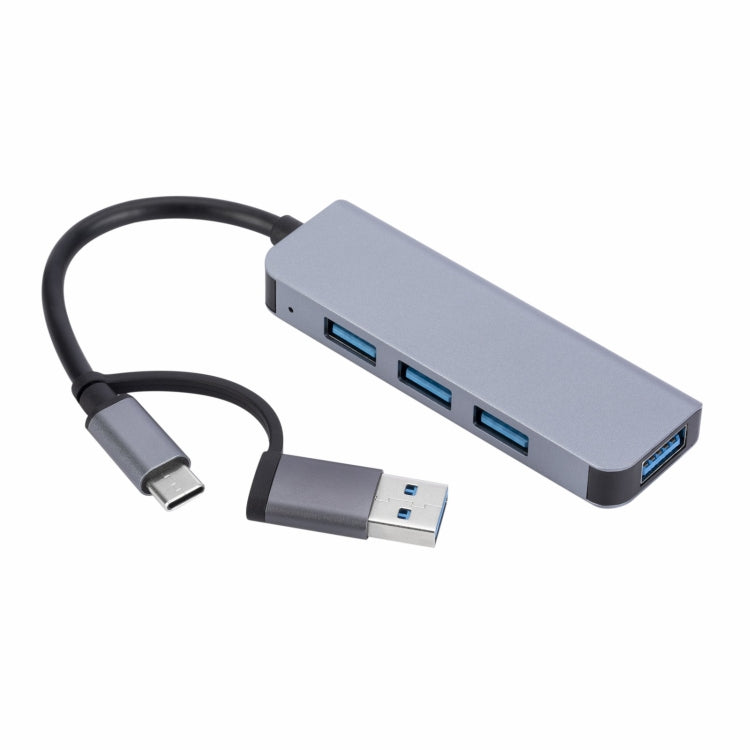 2301 4 in 1 USB+USB-C/Type-C to USB 다기능 도킹 스테이션 허브 어댑터, 2301