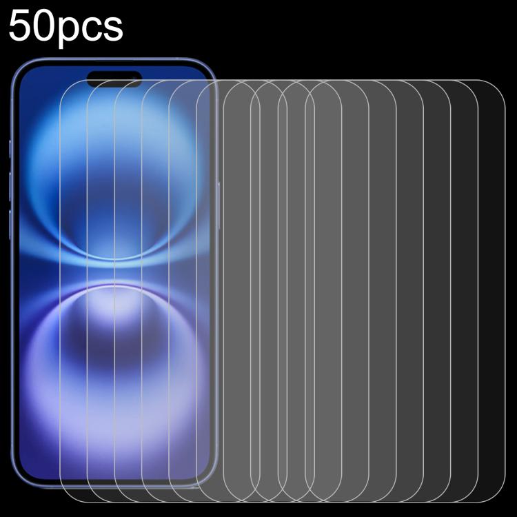 50개 0.26mm 9H 2.5D 고알루미늄 강화유리 필름, 아이폰 17 프로 맥스용, 아이폰 17 프로 / 17용, 아이폰 에어용, 아이폰 16 프로 맥스용, 아이폰 16 프로용, 아이폰 16 플러스용, 아이폰 16용, 아이폰 15 플러스 / 15 프로 맥스용, 아이폰 15 / 15 프로용