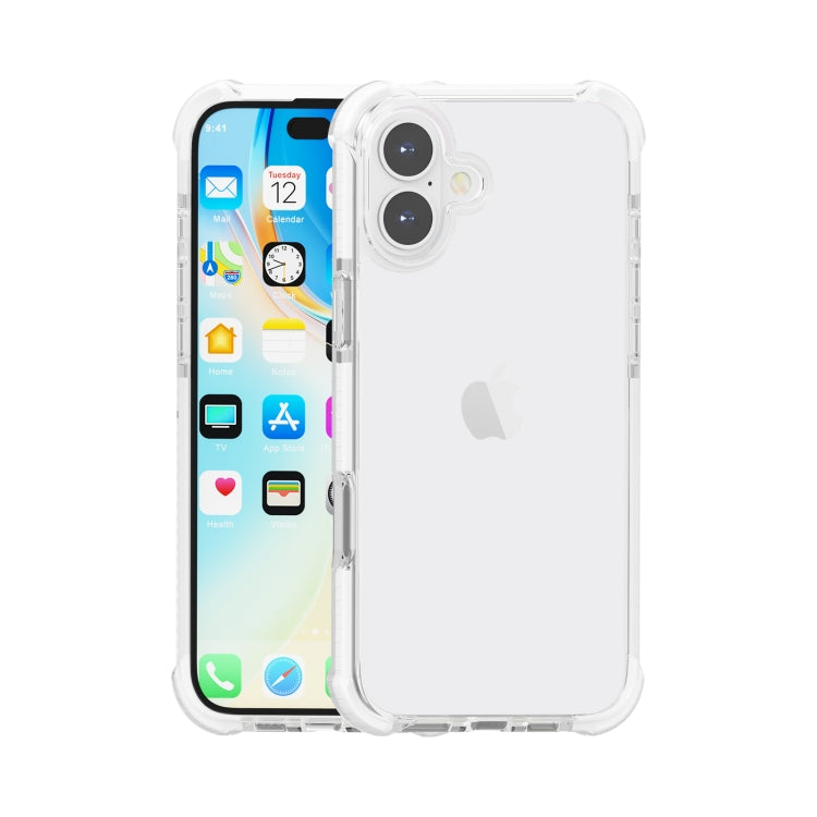 네 모서리 충격 방지 TPU 하이브리드 아크릴 폰 케이스, 아이폰 16 Pro Max용, 아이폰 16 Pro용, 아이폰 16 Plus용, 아이폰 16용