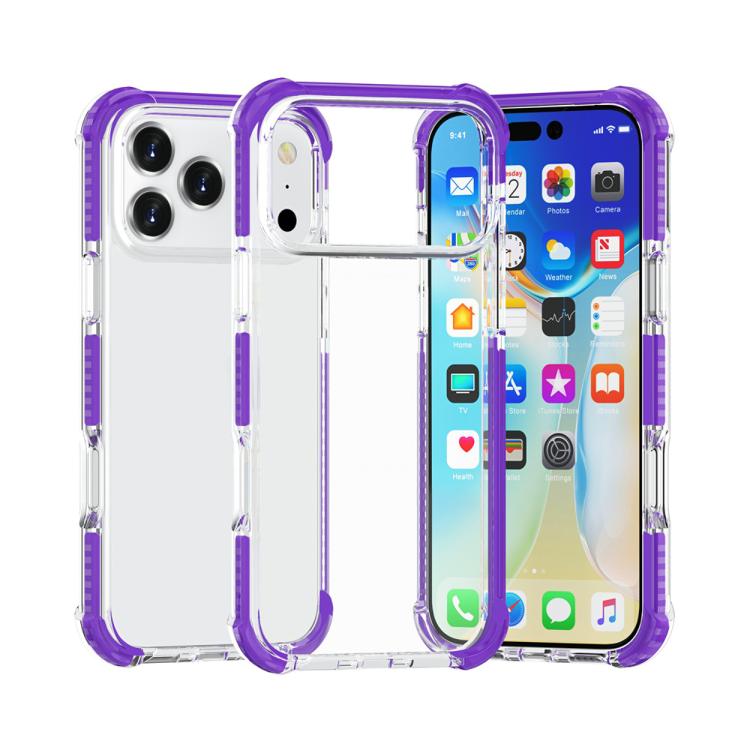 네 모서리 충격 방지 TPU 하이브리드 아크릴 폰 케이스, 아이폰 17 Pro Max용, 아이폰 17 Pro용, 아이폰 17용, 아이폰 Air용