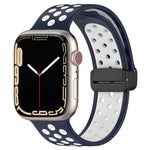 자석 버클 실리콘 시계 밴드, 애플 워치 8 41mm용, 애플 워치 8 45mm용, 애플 워치 울트라 2 49mm용