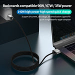 140W 타입-C to 맥세이프 3 자석 충전 케이블, 실버, 블루