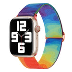 페인티드 패턴 나일론 교체용 시계 밴드, 애플 워치 SE 40mm용, 애플 워치 SE 44mm용, 애플 워치 6 40mm용, 애플 워치 6 44mm용, 애플 워치 5 44mm용, 애플 워치 5 40mm용