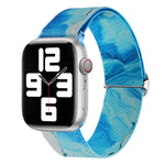 Painted Pattern Nylon Replacement Watch Band, For Apple Watch 9 45mm, For Apple Watch SE 2022 40mm, For Apple Watch 9 41mm, For Apple Watch SE 2022 44mm, For Apple Watch 7 41mm, For Apple Watch 7 45mm