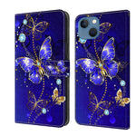 Crystal 3D Shockproof Protective Leather Phone Case, For iPhone 14 Pro Max, For iPhone 15