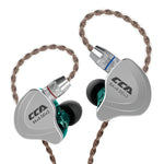 CCA CCA-C10 3.5mm 금도금 플러그 10유닛 하이브리드 유선 컨트롤 인이어 이어폰, 마이크 없음