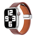 Magnetic Buckle Skin Feel Leather Watch Band, For Apple Watch Serie 8 41mm, For Apple Watch SE 40mm, For Apple Watch Serie 8 45mm, For Apple Watch SE 44mm, For Apple Watch Serie 7 41mm, For Apple Watch Serie 7 45mm