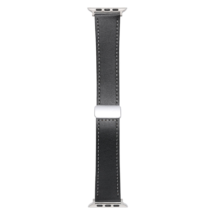 Magnetic Buckle Skin Feel Leather Watch Band, For Apple Watch Serie 6 40mm, For Apple Watch Serie 6 44mm, For Apple Watch Serie 5 44mm, For Apple Watch Serie 5 40mm, For Apple Watch Serie 4 44mm, For Apple Watch 42mm