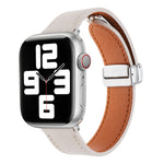Magnetic Buckle Skin Feel Leather Watch Band, For Apple Watch Serie 6 40mm, For Apple Watch Serie 6 44mm, For Apple Watch Serie 5 44mm, For Apple Watch Serie 5 40mm, For Apple Watch Serie 4 44mm, For Apple Watch 42mm