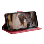 고양이 엠보싱 패턴 가죽 휴대폰 케이스와 스트랩, iPhone 16e / 17e용, iPhone 17 Pro Max용, iPhone 17 Pro용, iPhone 17용, iPhone Air용, iPhone 16 Pro Max용, iPhone 16 Pro용, iPhone 16 Plus용, iPhone 16용