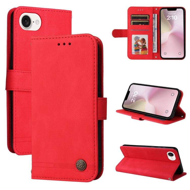 Skin Feel Life Tree Leather Phone Case, For iPhone 17e / 16e, For iPhone 17 Pro Max, For iPhone 17 Pro, For iPhone 17, For iPhone Air, For iPhone 16 Pro Max, For iPhone 16 Pro, For iPhone 16 Plus, For iPhone 16