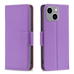 Litchi Texture Pure Color Flip Leather Phone Case, For iPhone 15 Plus, For iPhone 15