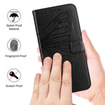 Embossed Butterfly Leather Phone Case, For iPhone 17e / 16e, For iPhone 17 Pro Max, For iPhone 17 Pro, For iPhone 17, For iPhone Air, For iPhone 16 Pro Max