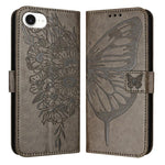 Embossed Butterfly Leather Phone Case, For iPhone 17e / 16e, For iPhone 17 Pro Max, For iPhone 17 Pro, For iPhone 17, For iPhone Air, For iPhone 16 Pro Max