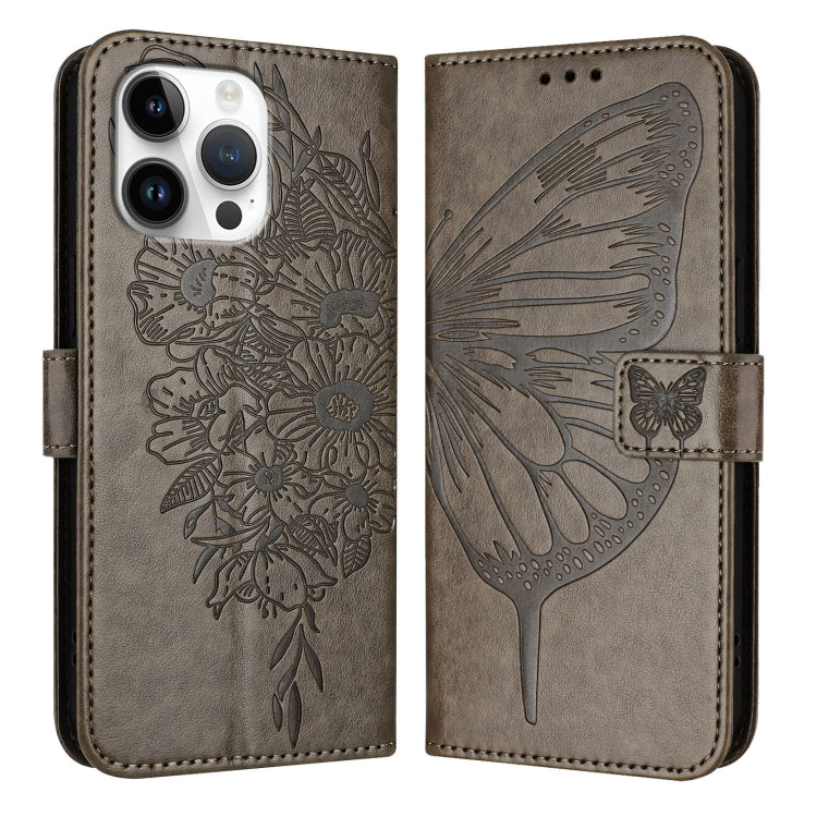 Embossed Butterfly Leather Phone Case, For iPhone 17e / 16e, For iPhone 17 Pro Max, For iPhone 17 Pro, For iPhone 17, For iPhone Air, For iPhone 16 Pro Max
