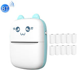 C9 미니 블루투스 무선 열 프린터, 1롤 용지 포함, 5장 용지 포함, 10장 용지 포함, 5장 스티커 용지 포함, 5장 용지 & 5장 스티커 용지 포함, 5장 용지 & 5장 스티커 & 3색 용지 포함