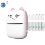 C9 미니 블루투스 무선 열 프린터, 1롤 용지 포함, 5장 용지 포함, 10장 용지 포함, 5장 스티커 용지 포함, 5장 용지 & 5장 스티커 용지 포함, 5장 용지 & 5장 스티커 & 3색 용지 포함
