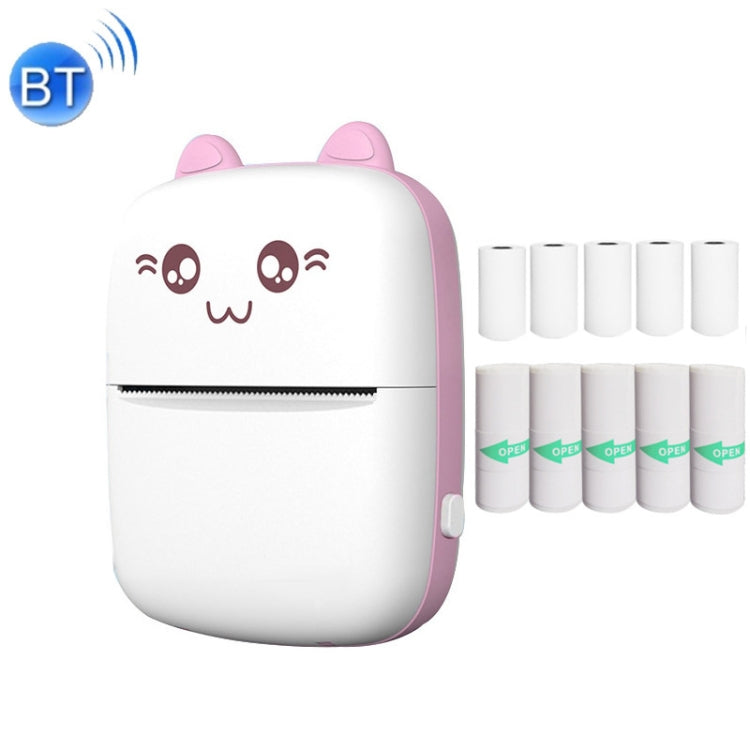 C9 미니 블루투스 무선 열 프린터, 1롤 용지 포함, 5장 용지 포함, 10장 용지 포함, 5장 스티커 용지 포함, 5장 용지 & 5장 스티커 용지 포함, 5장 용지 & 5장 스티커 & 3색 용지 포함