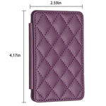 BFK05 Rhombus Pattern Card Bag Mobile Phone Back Sticker